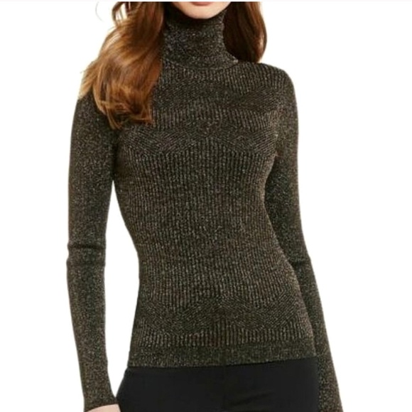 Pull Col Roulé Express Noir Et Argent Taille L - Neuf Avec étiquettes (NWT)
